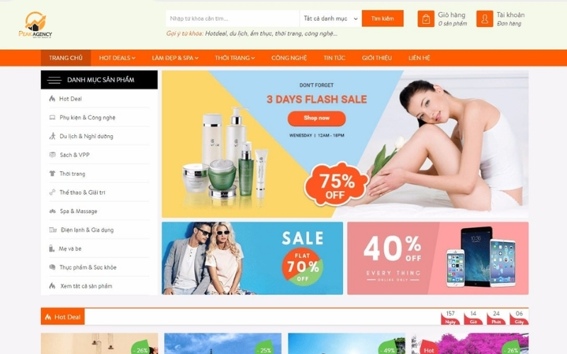 [Top 5] Mẫu thiết kế web bán hàng đẹp, đẩy mạnh doanh số 1