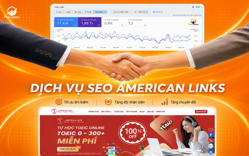 Dự án dịch vụ SEO giá rẻ cho American Links Dự án dịch vụ SEO giá rẻ cho American Links