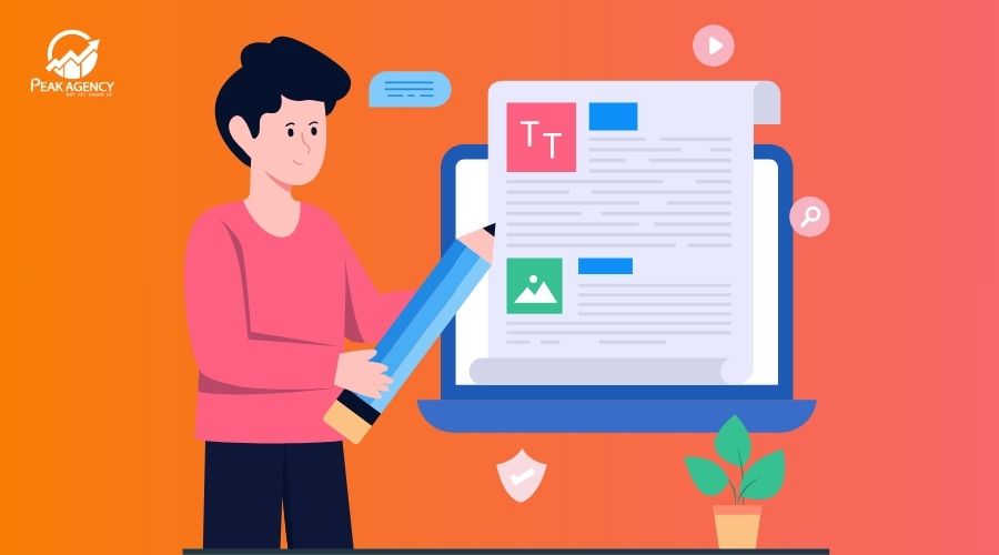 các bước dịch vụ viết bài chuẩn SEO tại Peak Agency