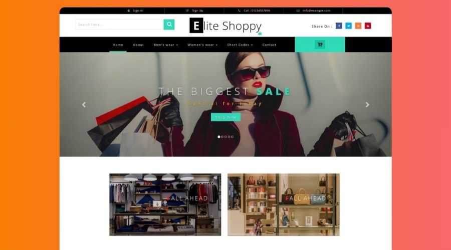 mẫu thiết kế website thương mại điện tử