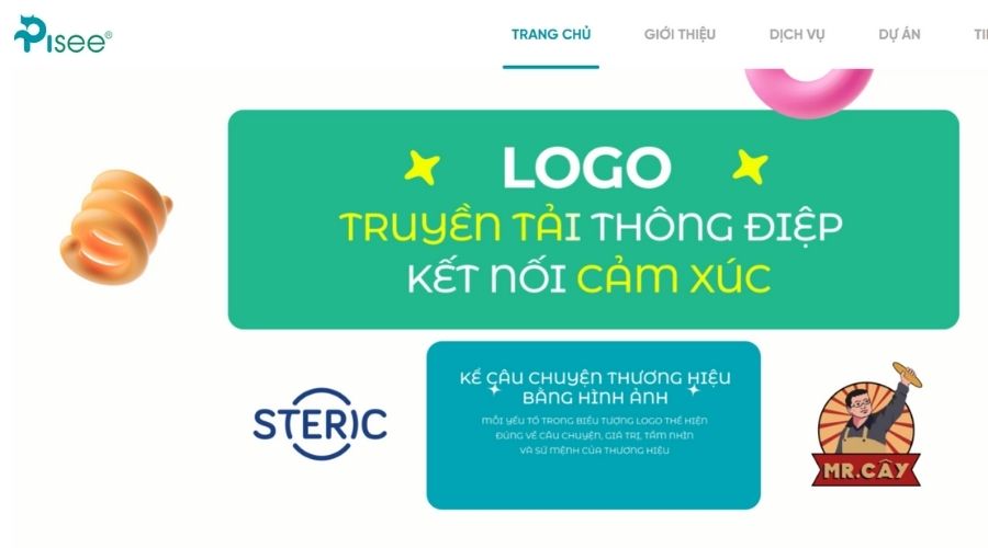 dịch vụ thiết kế logo Pisee