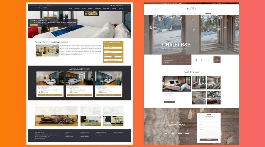 mẫu thiết kế website khách sạn 3