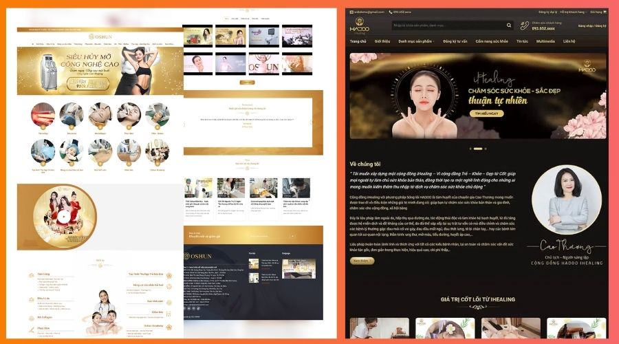 mẫu thiết kế website spa 2