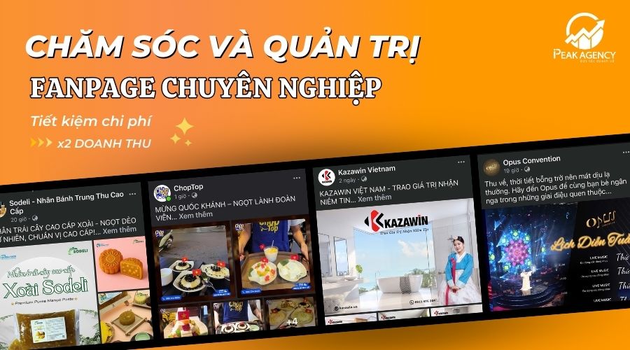 chăm sóc và quản trị fanpage chuyên nghiệp