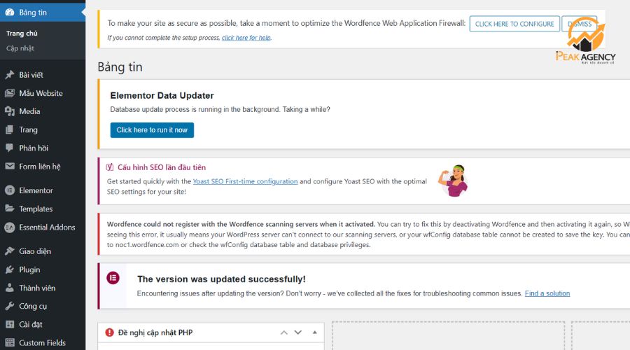 checklist công việc quản trị website cơ bản