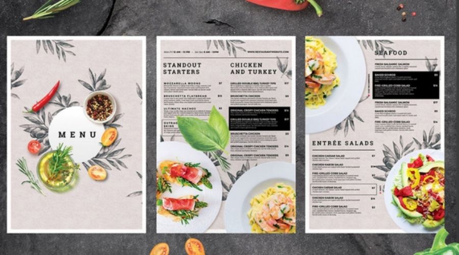 mẫu thiết kế menu 3