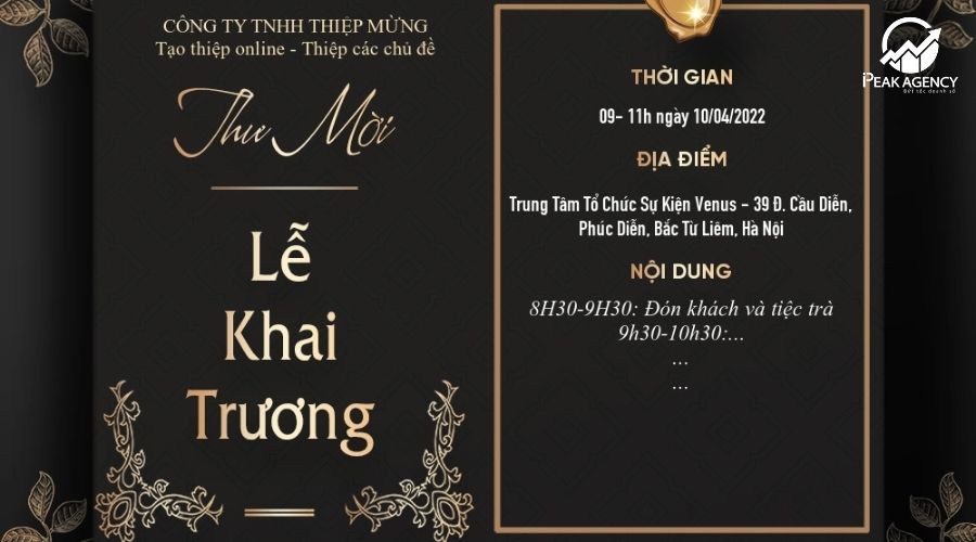 mẫu thiết kế thiệp mời 2
