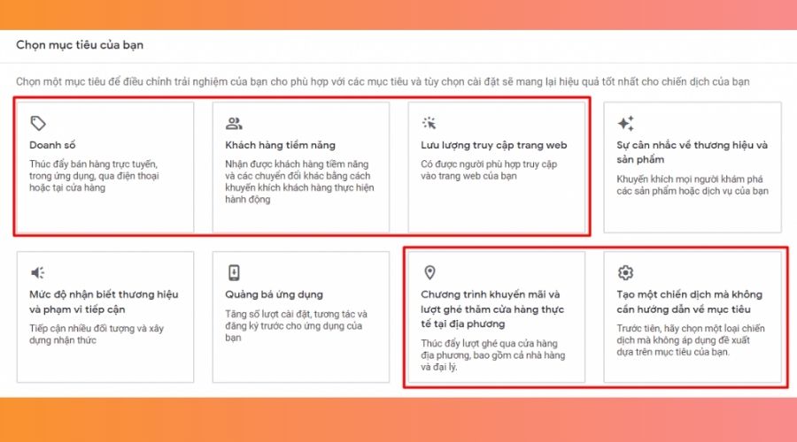 chiến dịch hiệu suất tối đa google ads