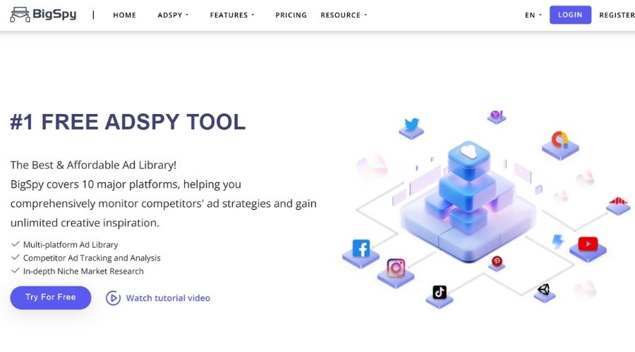 Công cụ phân tích fanpage BigSpy Công cụ phân tích fanpage BigSpy