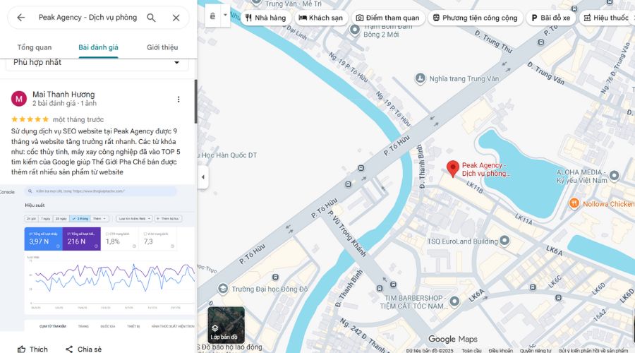 Xây dựng và quản lý đánh giá trên Google Maps