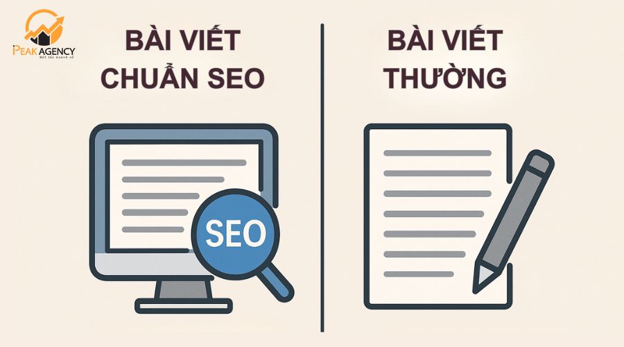 Bài viết chuẩn SEO và bài viết thường