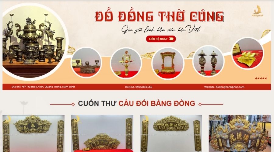 Dịch vụ thiết kế đồ họa cho Đồ Đồng Hạnh Phúc