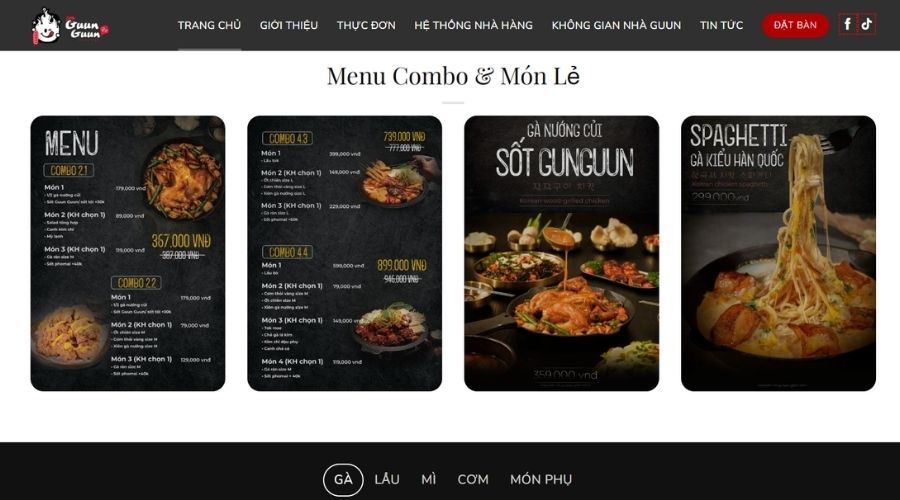 Dịch vụ thiết kế đồ họa cho GunGun gà nướng củi