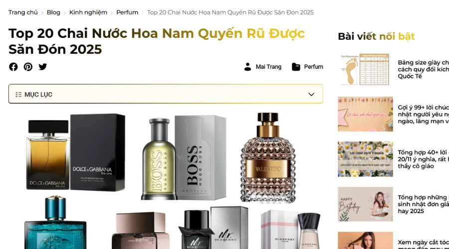 Mẫu bài viết chuẩn SEO dạng review