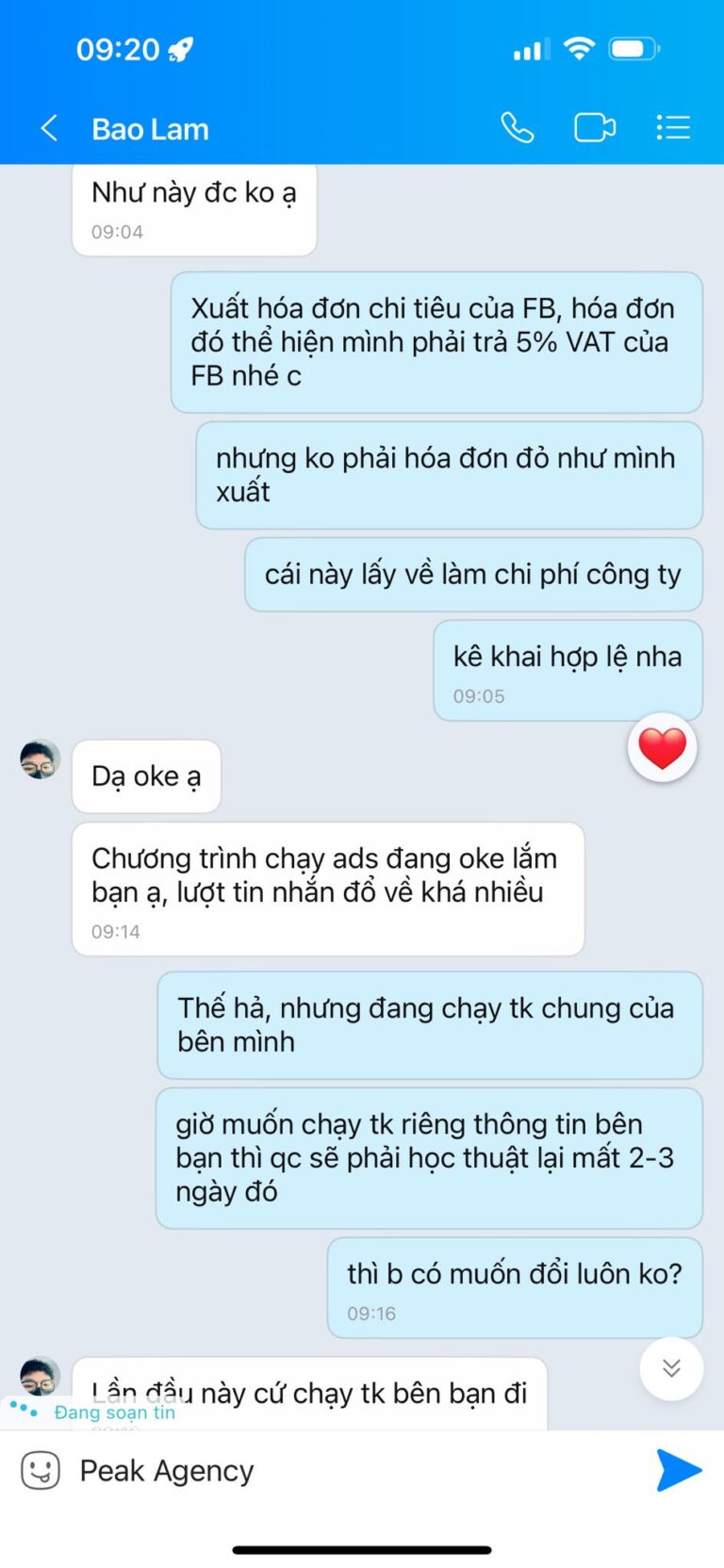 Khách hàng nói về Peak Agency 9