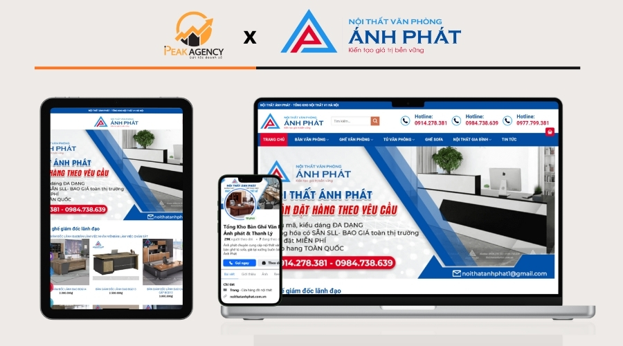 Dự án marketing cho nội thất văn phòng Ánh Phát