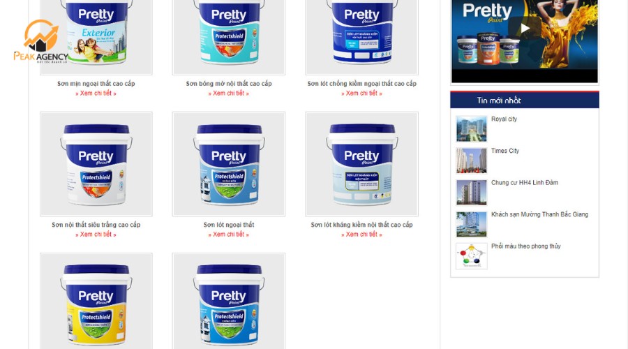 Chức năng cần có khi thiết kế website bán sơn