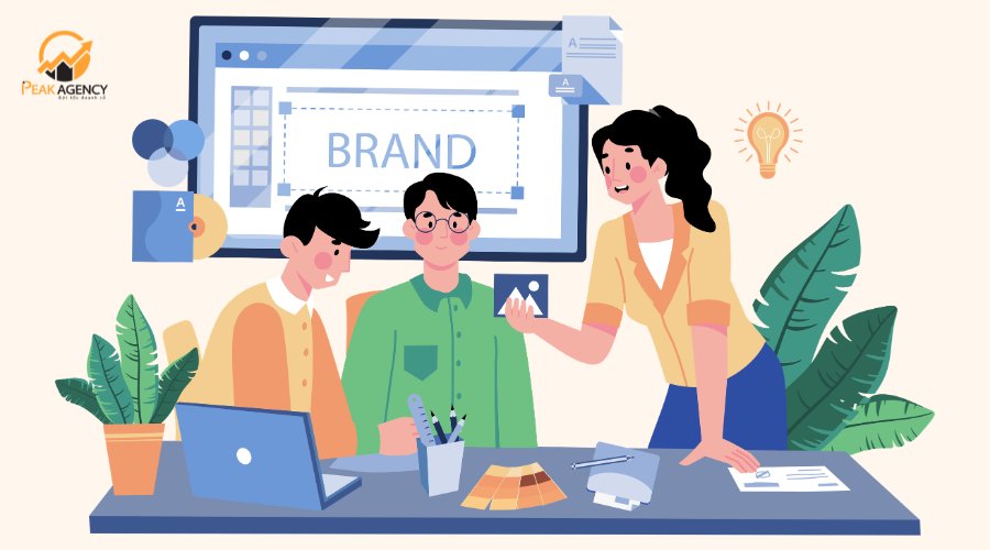 Dịch vụ thiết kế nhận diện thương hiệu tại Peak Agency
