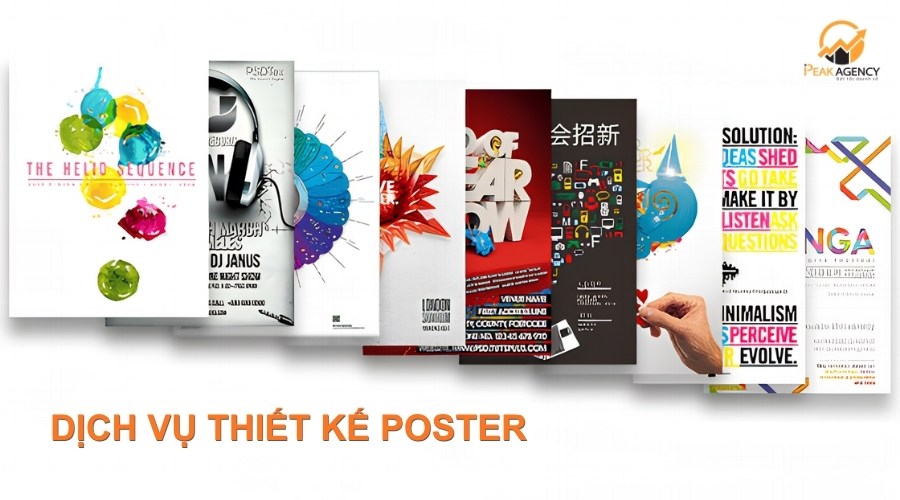 Dịch vụ thiết kế poster tại Peak Agency