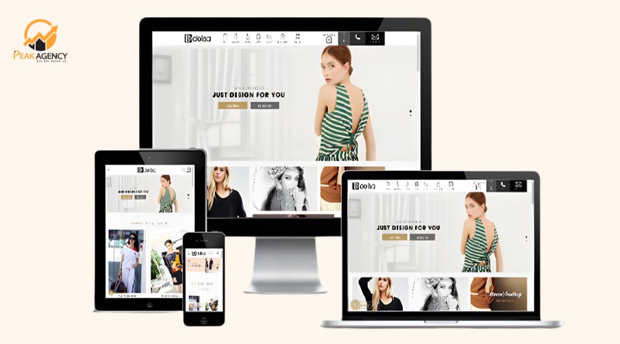 Dịch vụ thiết kế website thời trang tại Peak Agency