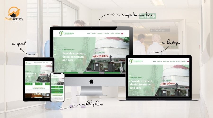 Dịch vụ thiết kế website bệnh viện tại Peak Agency