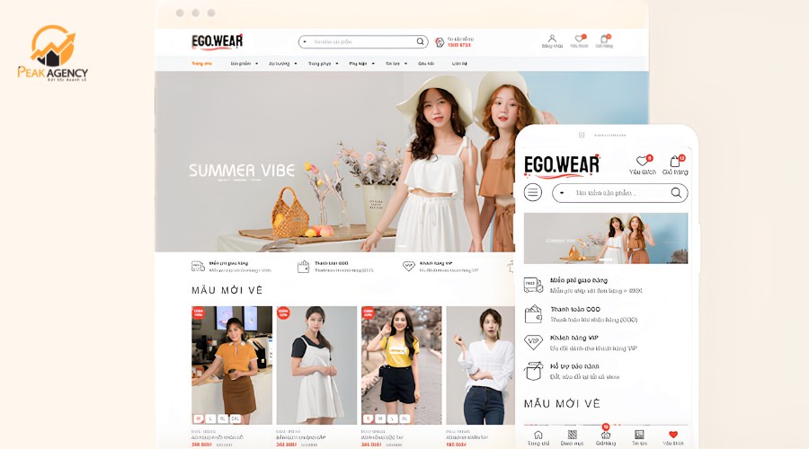 Lợi ích khi thiết kế website bán quần áo