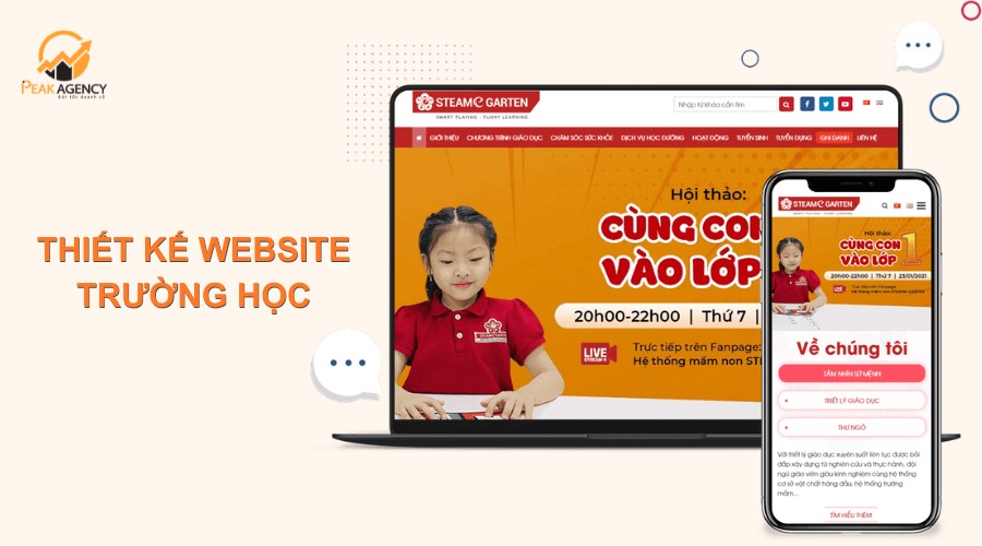 Thiết kế website trường học chuyên nghiệp
