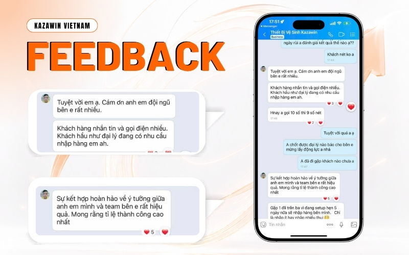 Feedback của Kazawin Feedback của Kazawin
