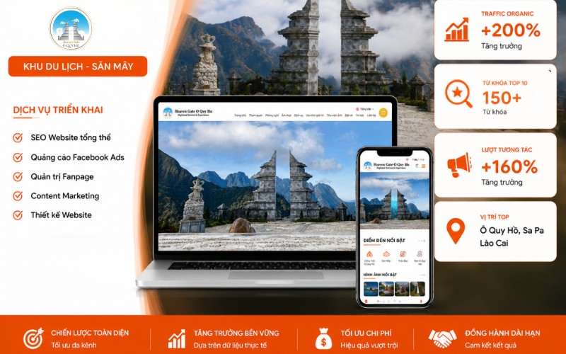 Phòng marketing thuê ngoài cho Khu du lịch Cổng Trời Ô Quy Hồ