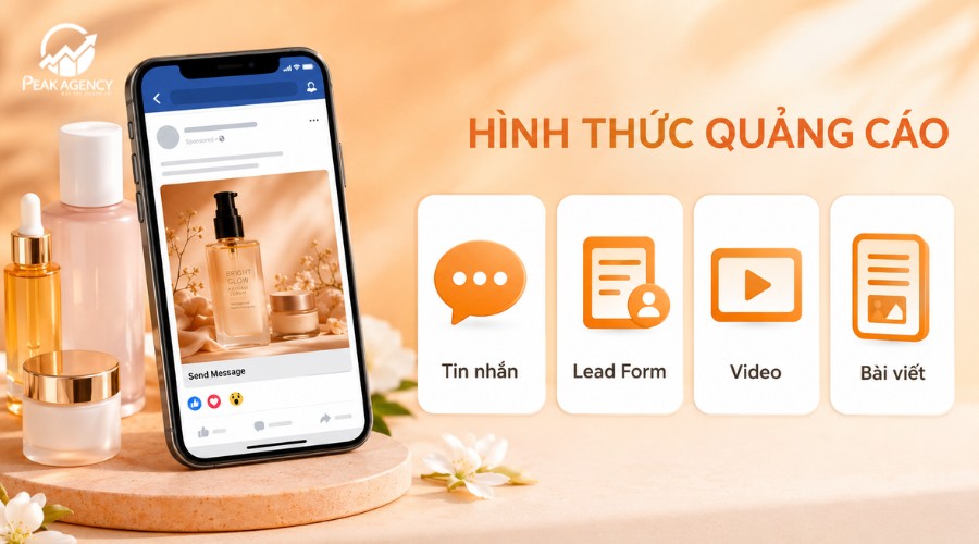 Các loại hình quảng cáo Facebook cho mỹ phẩm Các loại hình quảng cáo Facebook cho mỹ phẩm