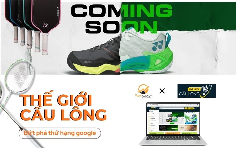 Dịch vụ SEO website cho Thế Giới Cầu Lông