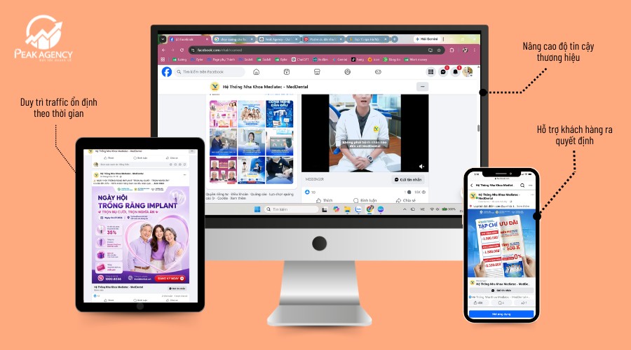 Dịch vụ chạy quảng cáo Facebook cho nha khoa