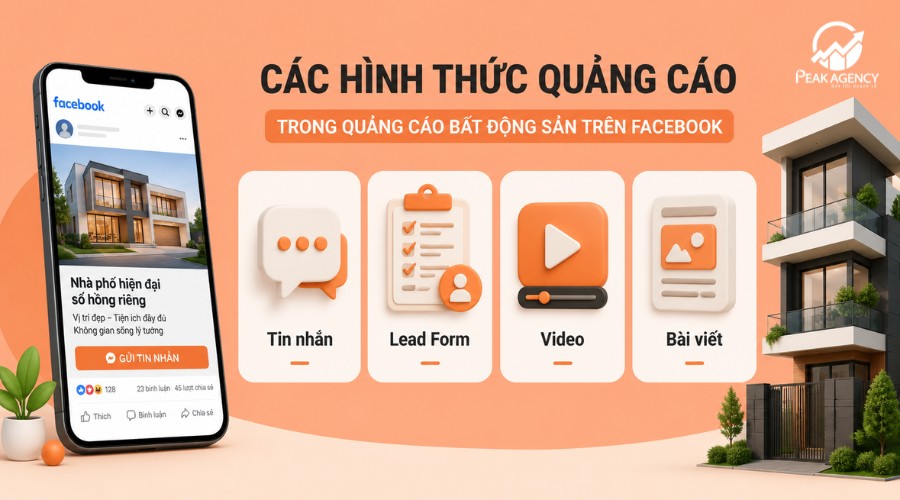 Hình thức quảng cáo Facebook cho bất động sản Hình thức quảng cáo Facebook cho bất động sản