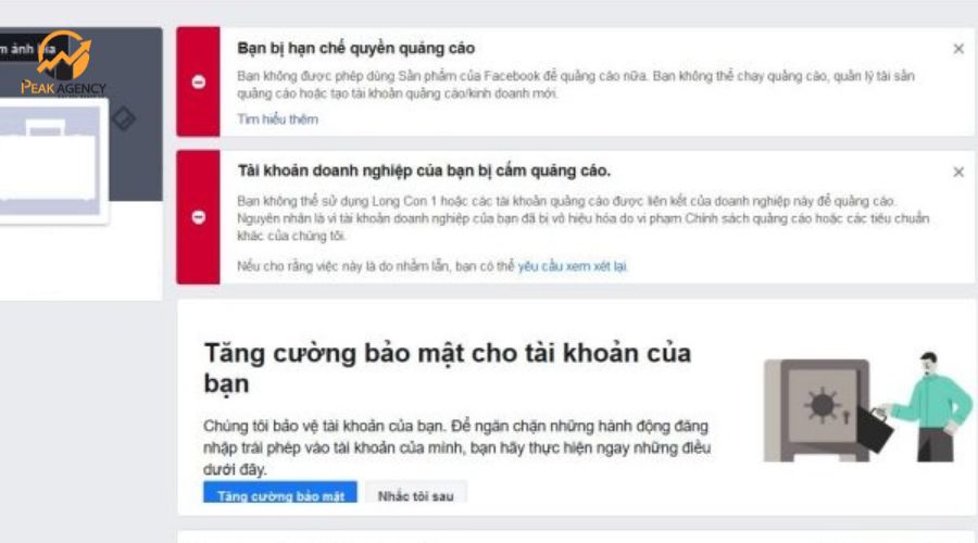Nguyên nhân quảng cáo Facebook bị hạn chế