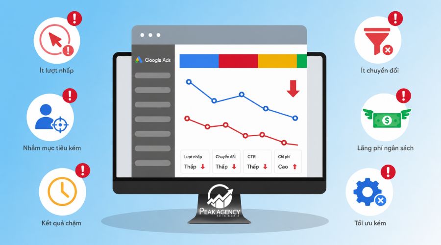 Quảng cáo Google nhiều click nhưng không hiệu quả Quảng cáo Google nhiều click nhưng không hiệu quả