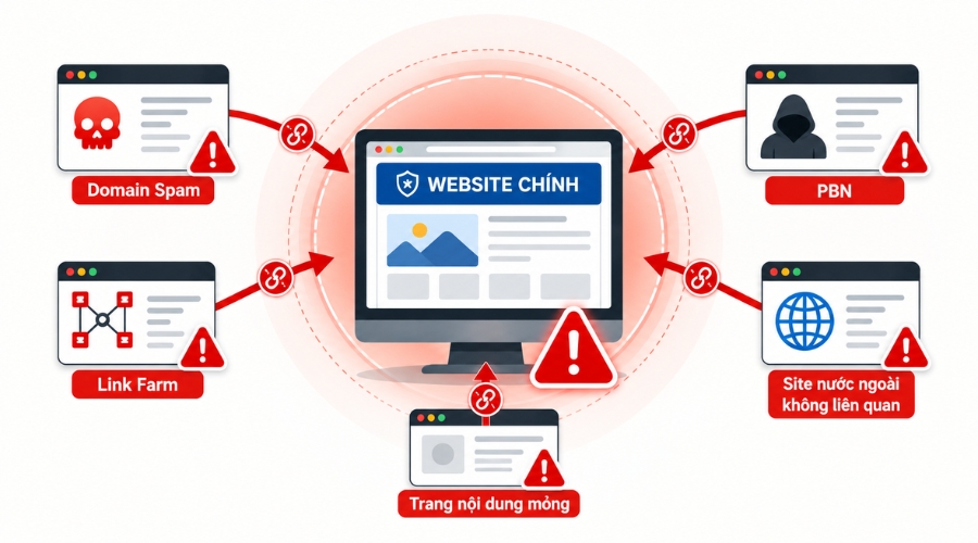 Cách khắc phục website bị backlink xấu Cách khắc phục website bị backlink xấu