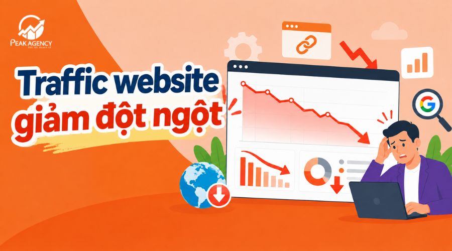 Traffic website giảm đột ngột Traffic website giảm đột ngột
